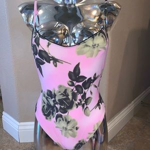 NWT Pink Mediterranean Print One Piece Bikini